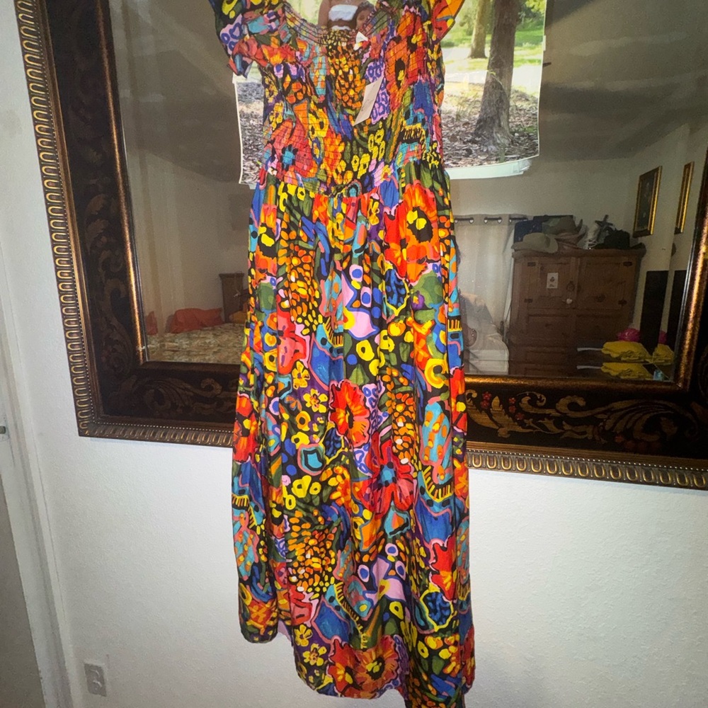 Colorful Abstract Maxi Dress - Picture 5 of 6